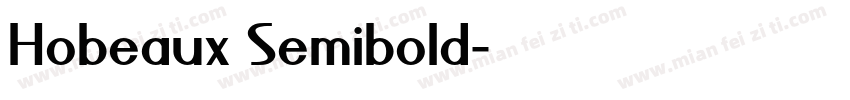 Hobeaux Semibold字体转换